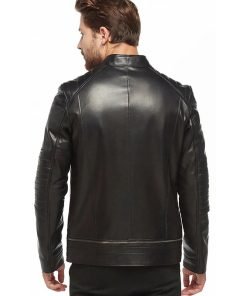 Men’s Real Black Leather Drago Suede Jacket