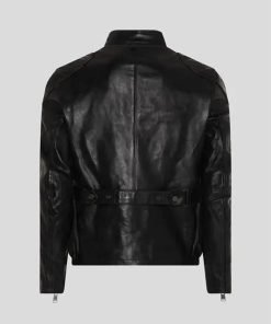 Men Classic Cafe Racer Leather Jacket