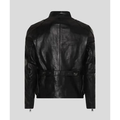 Men Classic Cafe Racer Leather Jacket