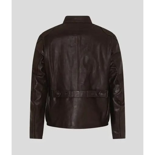 Men Classic Cafe Racer Leather Jacket