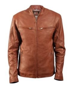 Men’s Ionic Brown Leather Jacket