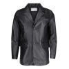 James Men’s Black Leather Coat