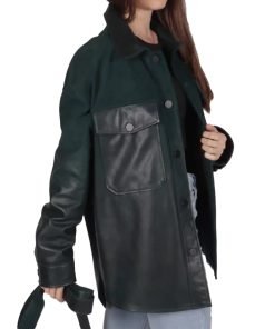 Women's Green Suede Jacket