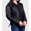 Women’s Black Quilted Leather Jacket