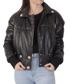 Women's Black Leather Jacket