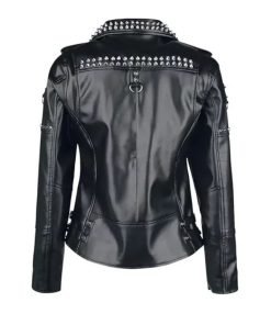 Black Studded Leather Jacket