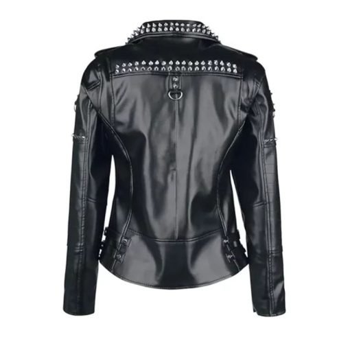 Black Studded Leather Jacket