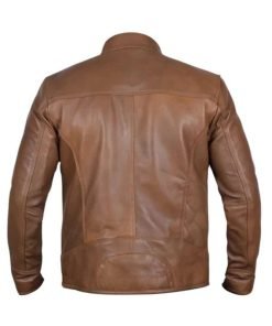 Men Camel Dodge Biker Jacket