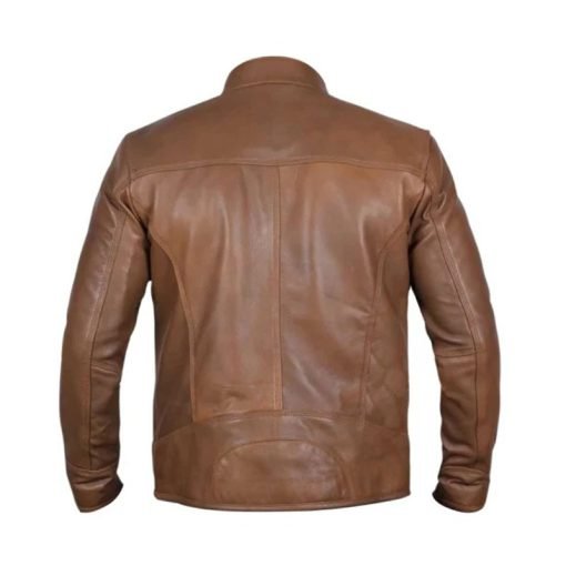 Men Camel Dodge Biker Jacket