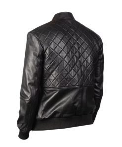 Men Moda Black Leather Jacket