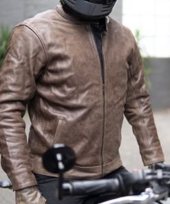 Men's Brown Biker Leather Jackets