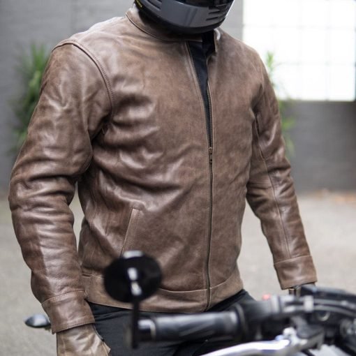 Men's Brown Biker Leather Jackets