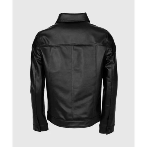 Men Black Leather Motorcycle Jacket