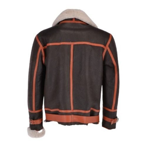 Men’s Flying Aviator Shearling Bomber Jacket