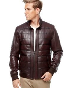 Men’s Real Maroon Leather Jacket