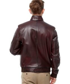 Men’s Real Maroon Leather Jacket