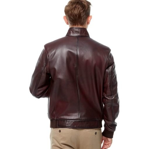 Men’s Real Maroon Leather Jacket