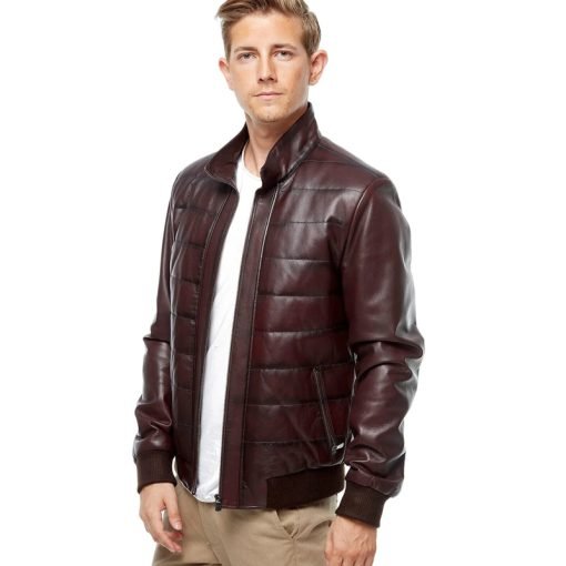 Men’s Real Maroon Leather Jacket