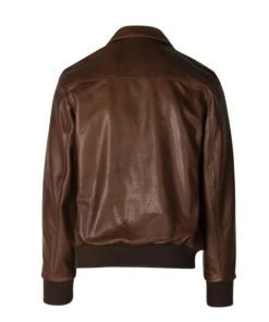 Men Motorcycle Distressed Brown Jacket