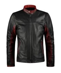 Mens Retro Black Leather Jacket