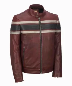 Mens-Retro-Red-Waxed-Vintage-Jacket