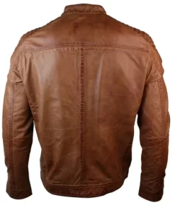Mens-Slimfit-Brown-Padded-Leather-Jacket-
