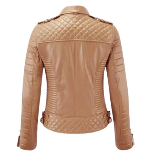 Motorcycle Biker Genuine Leather Jacket for Women