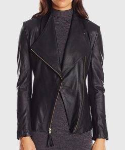 Women's Double Rider Biker Leather Jacket