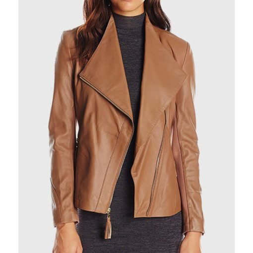 Women's Double Rider Biker Leather Jacket