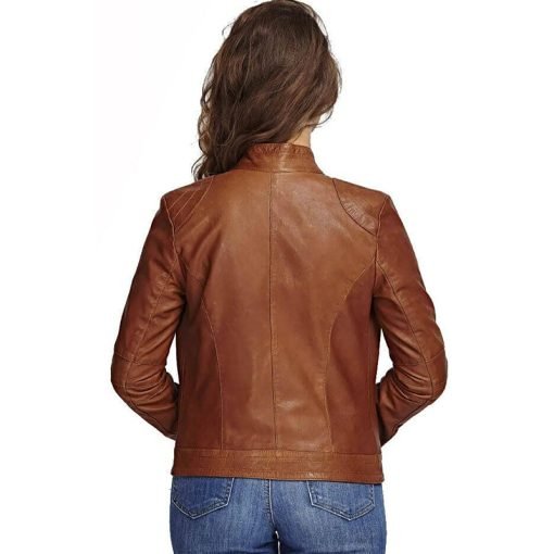 Women’s Real Brown Leather Jacket
