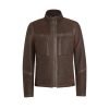 Roughout Shearling Leather Lightweight Jacket