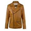 Rutland Caramel Brown Riding Leather Jacket