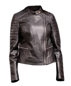 Women Bara Black Motorcycle Jacket