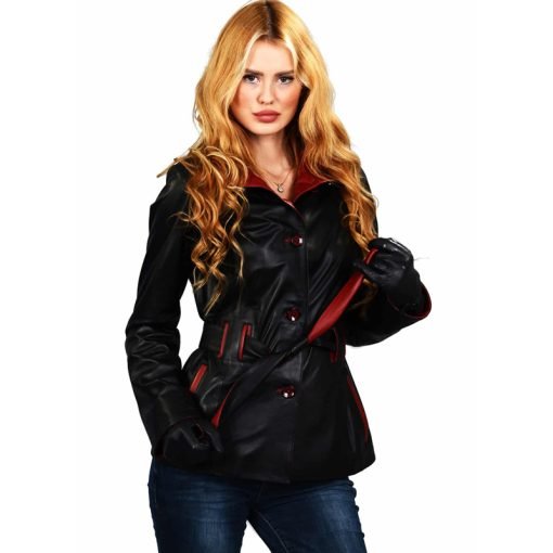 Women’s Real Black Leather Classic Jacket