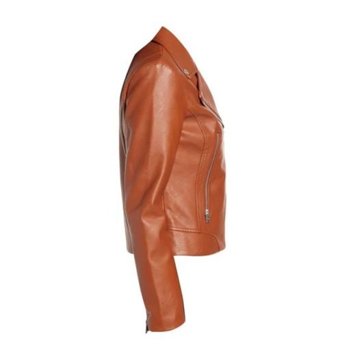 Womens Real Brown Leather Jacket