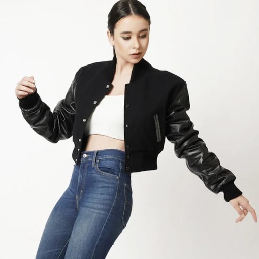 Womens-Letterman-Cropped-Leather-Jacket