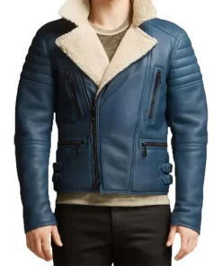 mens-blue-leather-shearling-jacket