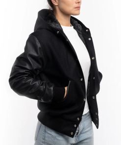 Womens-Hooded-Varsity-Leather-Jacket