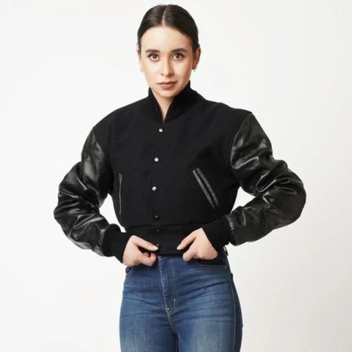 Womens-Letterman-Cropped-Leather-Jacket