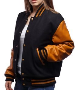 Womens-Bomber-Varsity-Leather-Jacket