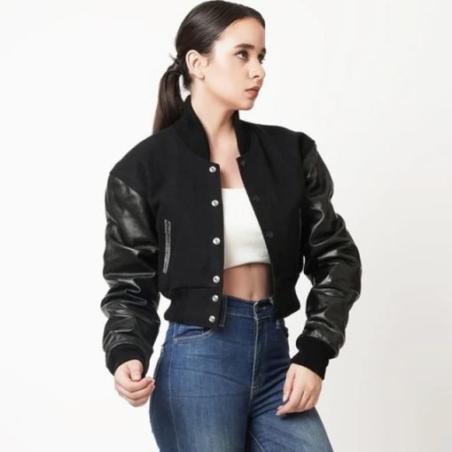 Womens-Letterman-Cropped-Leather-Jacket