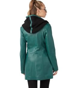 Women’s Real Turquoise Leather Coat