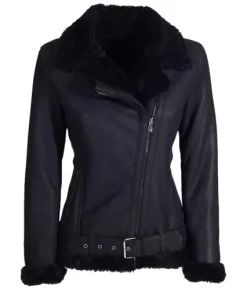 womens-black-leather-shearling-biker-jacket-1
