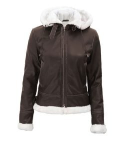 Womens Shearling Brown Jacket