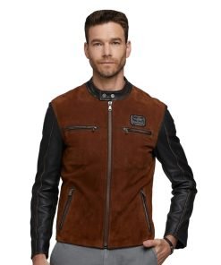 Men’s Real Brown Leather Brando Jacket