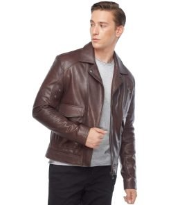 Men’s Real Brown Leather Jacket