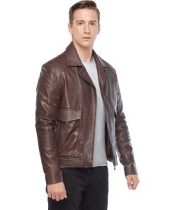 Men’s Real Brown Leather Jacket