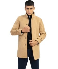 Camel Wool Blended Long Coat