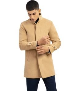 Camel Wool Blended Long Coat