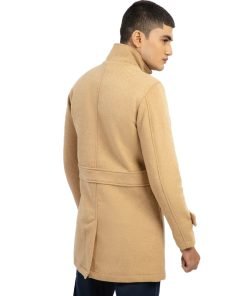 Camel Wool Blended Long Coat